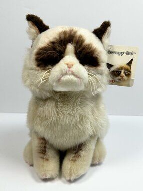 Grumpy Cat Plush Stuffed Animal 9.5" 4040133 Sitting